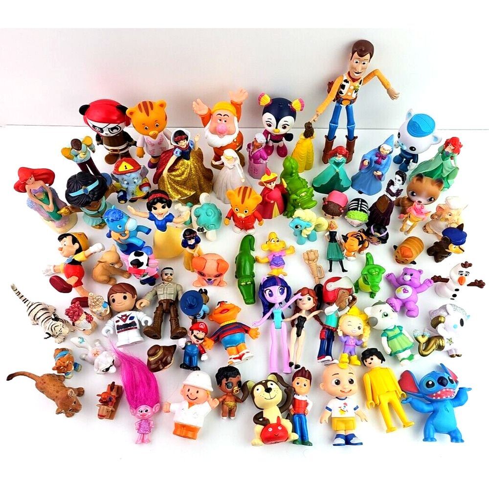 Large LOT of Small Toys Action Figure Disney Pixar Mattel Hasbro Vintage to Now